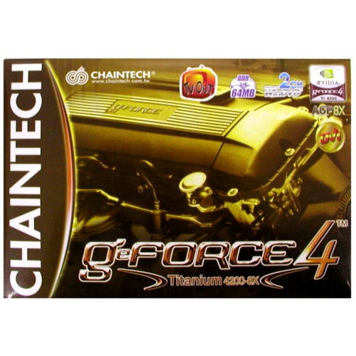 CHAINTECH GX20-64, NVIDIA GeForce4 Ti4200, 64 MB DDR, AGP8x, DVI, software -  - Main image