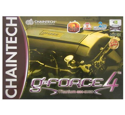 CHAINTECH GX82-128, NVIDIA GeForce4 Ti4800SE, 128 MB DDR, AGP8x, DVI, software -  - Main image