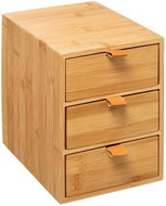 5five Simply Smart Bamboo cosmetic organiser, 3 drawers - Makeup Organiser