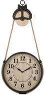 Edaxo Nástěnné hodiny na jutovém provazu Palo, průměr 27 cm - Wall Clock