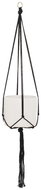 4Living Věšák na květináč, bavlna, 105 cm, černý - Holder