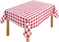Maximex Waxed tablecloth, plaid, 180 × 140 cm, red - Tablecloth