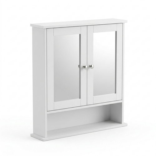 Edaxo Hanging bathroom cabinet with mirror Luma, 56 × 13 × 58 cm - Bathroom Cabinet - Main image