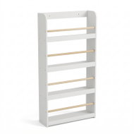 Edaxo Dětský regál s bambusovými tyčemi Teno, 55 × 112 × 15 cm - Shelving Unit