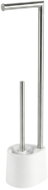 NUXIO Stojan na toaletní papír a WC štětku Stilk, bílý, 63 cm - Free Standing Toilet Roll Holder