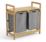 NUXIO Dvojitý koš na prádlo Tela, bambusový, 70 l - Laundry Basket