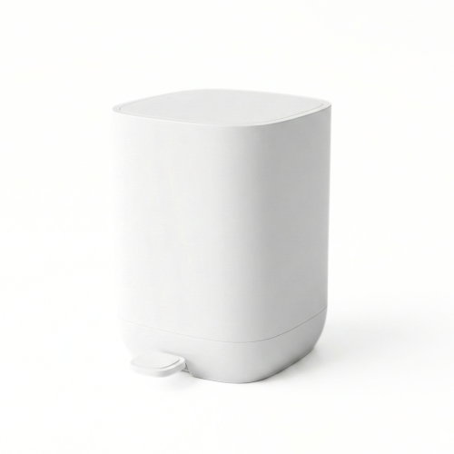 NUXIO Bathroom basket with pedal Invi, 7 l white - Rubbish Bin - Main image