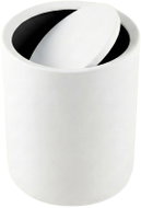 NUXIO Koupelnový odpadkový bílý koš Rund, 6 l - Rubbish Bin