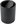 Waste basket black Rund, 6 l