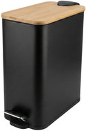 NUXIO Úzký koupelnový koš černý Veda, 5 l - Rubbish Bin