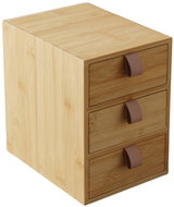 BOXIMO Bambusový organizér Nila se 3 šuplíky, 21 cm - Storage Box