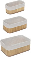 BOXIMO Sada bambusových úložných košíků Vinno - Storage Box