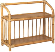 Atmosphera for kids Ratanová knihovna, 2 patra, 60 × 20 × 50 cm - Bookshelf