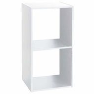 5five Simply Smart Dekorativní police, bílá, 2 přihrádky, výška 67,6 cm - Shelf