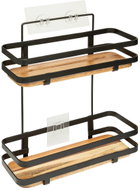 5five Simply Smart Polička do sprchy Blackacia, bez vrtání, 25,5 × 15,5 × 30 cm - Bathroom Shelf