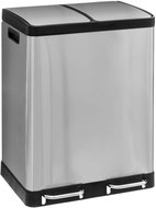 5five Simply Smart Koš se dvěma přihrádkami Ariane, nerezová ocel, s pedálem, 2 × 30 l - Rubbish Bin