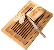 Kesper Deska na řezačky chleba s nádrží na drobky, akáciové dřevo, 47 × 32 cm - Cutting Board