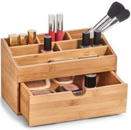 Zeller Make-Up Organiser, for storing office supplies – 7 compartments, bamboo - Makeup Organiser