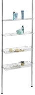 Wenko Ellera Telescopic Kitchen and Bathroom Shelf, 4 Tiers - Shelving Unit