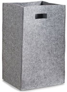 Zeller Felt Laundry Basket – Grey, 35 × 30 × 55cm - Laundry Basket