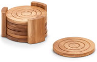 Zeller Glass Stand, Coaster, 100% Bamboo – 7 Pcs - Coaster