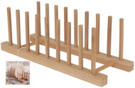 Home Styling Collection Plate Stand, Organiser, 100% Bamboo - Plate Rack