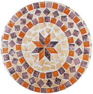 Maximex Round Elasticated Garden Tablecloth, Mosaic XL, Diameter 85–105 cm - Tablecloth