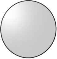 SCENA LIVING Kulaté nástěnné zrcadlo v černém kovovém rámu, průměr 70 cm - Mirror