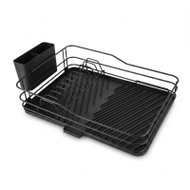 BOXIMO Odkapávač na nádobí s odkapávací miskou a nádobkou na příbory, 31 × 49 × 13 cm - Draining Board