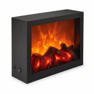 TWILUX Dekorativní LED krb, kovový, 10 × 29 × 23 cm - Decorative Lighting