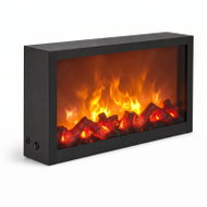 TWILUX Dekorativní LED krb, kovový, 10 × 41 × 25 cm - Decorative Lighting