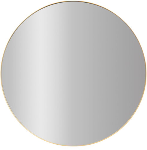 STILOVO Round mirror NOOR, metal frame, gold colour, diameter 80 cm - Mirror - Main image