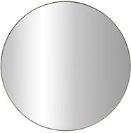 STILOVO Round mirror NOOR, metal frame, black, diameter 80 cm - Mirror