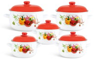 EDENBERG enamel pot set EB-1877, 10 pieces - Kitchenware Set