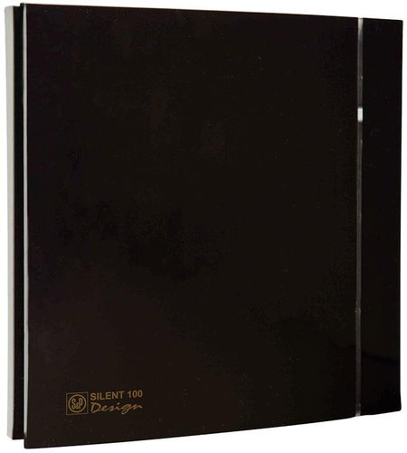 Soler&Palau SILENT 100 CRZ Design Black 4C bathroom shower, black - Bathroom Exhaust Fan - Main image