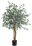 EDENIA Fíkus variegata, výška 130 cm, panašované listy, v květináči průměr 15,2 cm, do interiéru - Artificial Tree