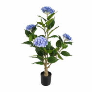 EDENIA Hortenzie, výška 80 cm, modré květy, do interiéru - Artificial Flower