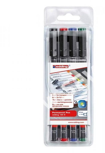 EDDING 140 S OHP Stift - Set mit 4 Farben - Marker-Set - Hauptbild