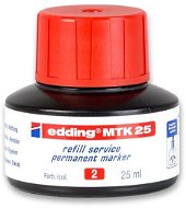 EDDING MTK25 permanentný atrament, červený - Náplň do popisovača