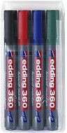 EDDING 360 for Whiteboards and Flipcharts, Set of 4 Colours - Marker