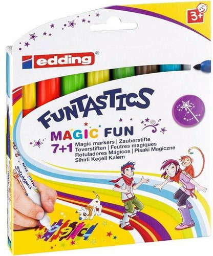 EDDING dětské, 13 Magic Fun, sada 8 barev - Fixy - Main image