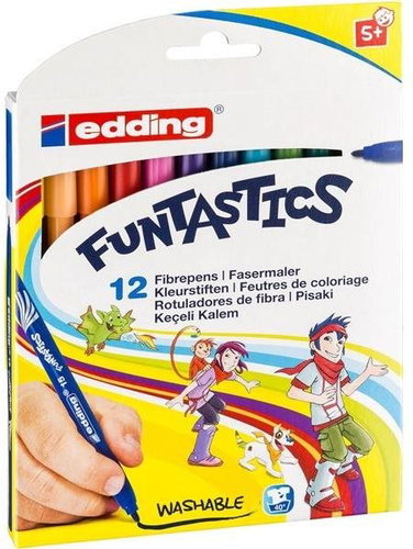 EDDING dětské, 15, sada 12 barev - Fixy - Main image