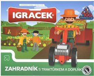 IGRÁČEK - Zahradník s traktorom a doplnky - Herná sada