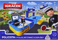  IGRÁČEK - A policeman with the police station and accessories  - Game Set