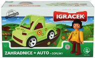  IGRÁČEK - Gardener with the car and Accessories  - Game Set