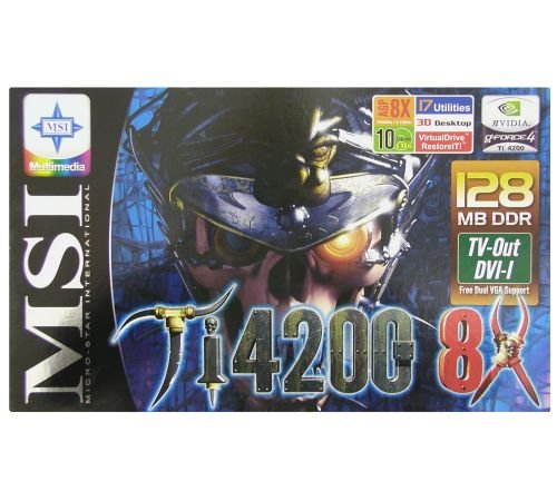 MSI MS-8894 (G4Ti4200-TD8X) NVIDIA GeForce4 Ti4200 128 MB DDR AGP8x DVI -  - Main image