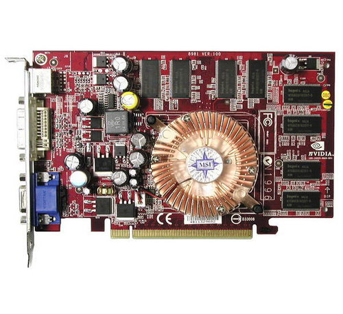 MSI MS-8981 (NX6200-TD128ER) NVIDIA GeForce nx6200 128 MB DDR PCIe x16 DVI Hauptbild MSI MS-8981 (NX6200-TD128ER) NVIDIA GeForce nx6200 128 MB DDR PCIe x16 DVI - Graphics Card - Hauptbild