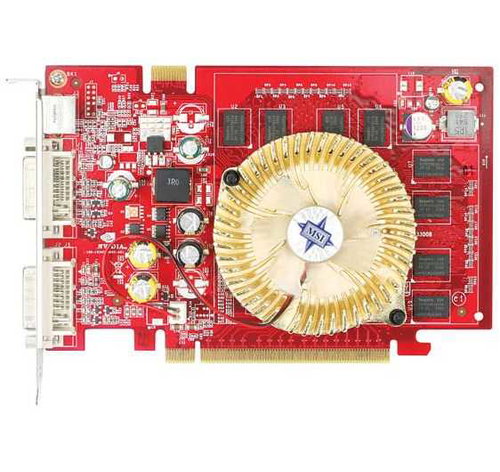 MSI MS-V062 (NX7600GS-T2D256E) NVIDIA GeForce nx7600GS 256 MB DDR2 PCIe x16 SLi 2xDVI Hauptbild MSI MS-V062 (NX7600GS-T2D256E) NVIDIA GeForce nx7600GS 256 MB DDR2 PCIe x16 SLi 2xDVI - Graphics Card - Hauptbild
