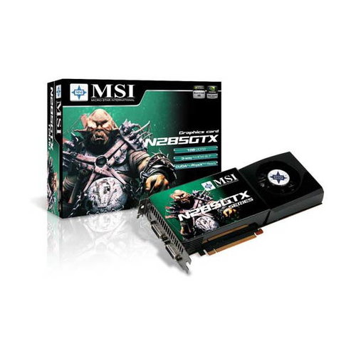 MSI N285GTX-T2D1G-OC - Graphics Card - Hauptbild
