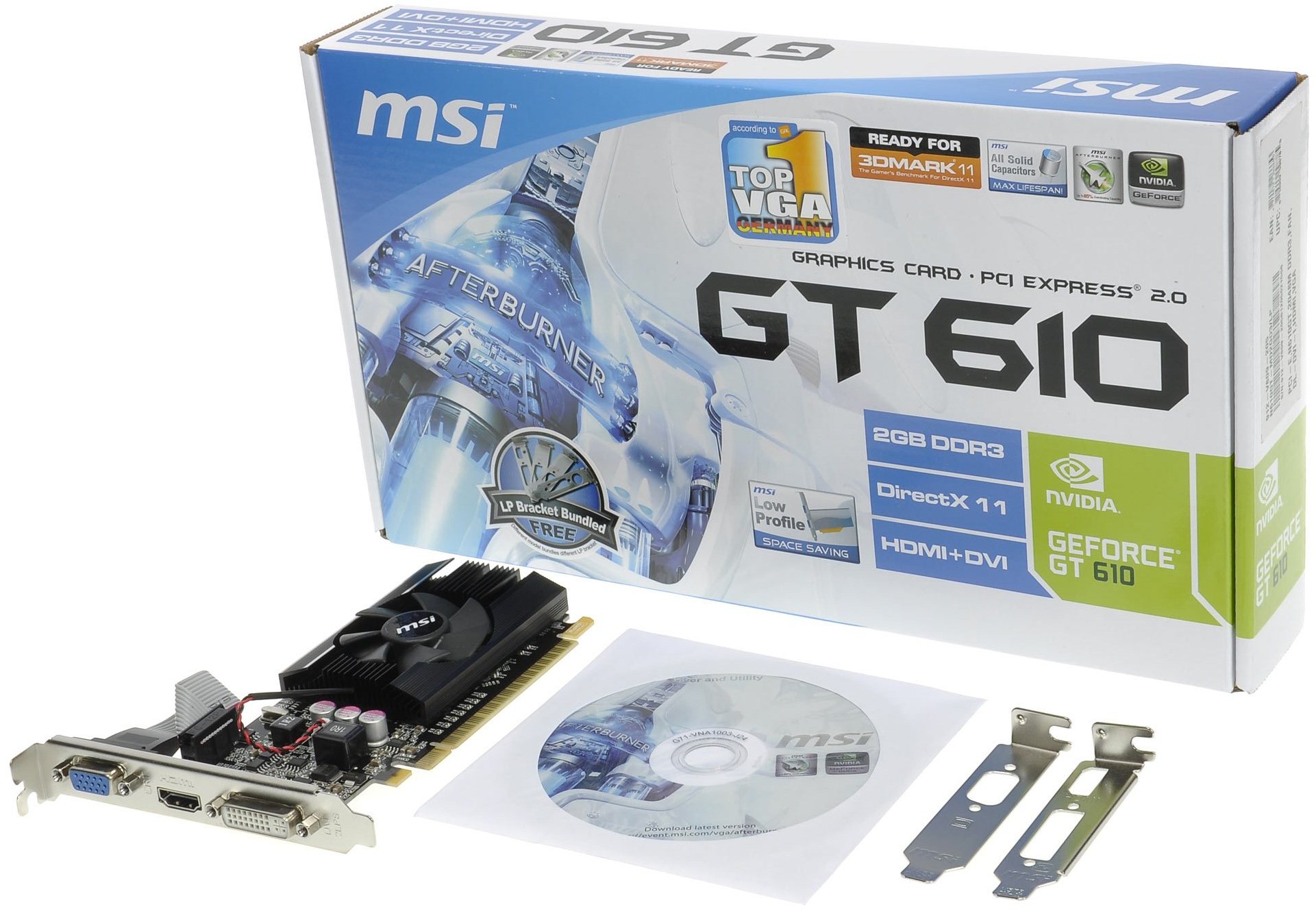 MSI N610GT MD2GD3 LP Graphics Card Alza.cz